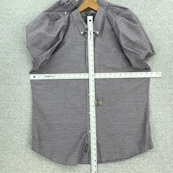 Eddie Bauer Shirt Mens Large Purple Classic Fit Button Up Long Sleeve Collared - Picture 7 of 10